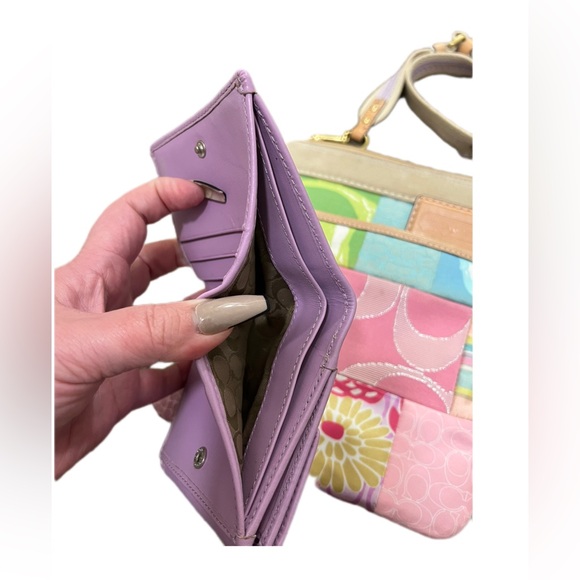 COACH Y2K Pastel Patchwork Crossbody and Wallet - Picture 8 of 16